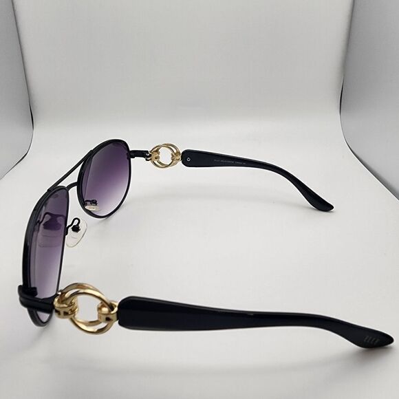 Elle Black Aviator Sunglasses & Case main image 10